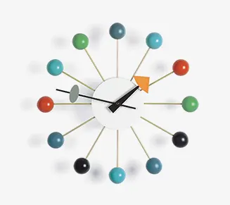 Ball Clock Wanduhr - mehrfarbig Vitra